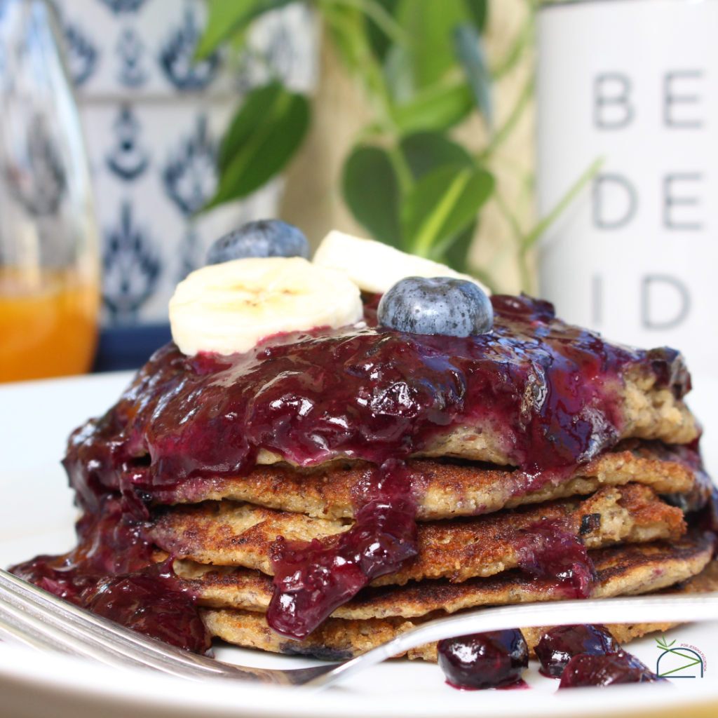 JFA Pancakes con mermelada fresca libre de remordimientos.